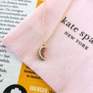 Kate Spade fruit salad pavé grapefruit gold pink pendant necklace NEW / DUST BAG